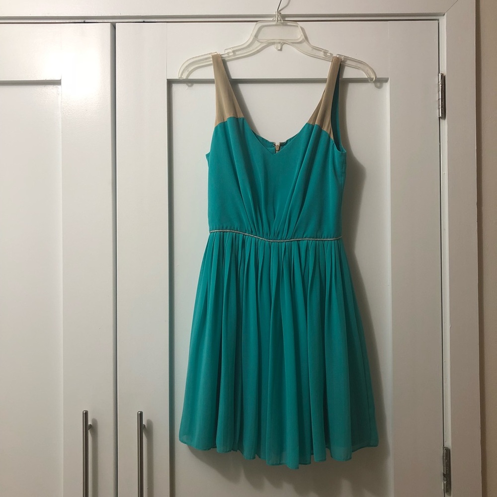 Turquoise dress by Erin